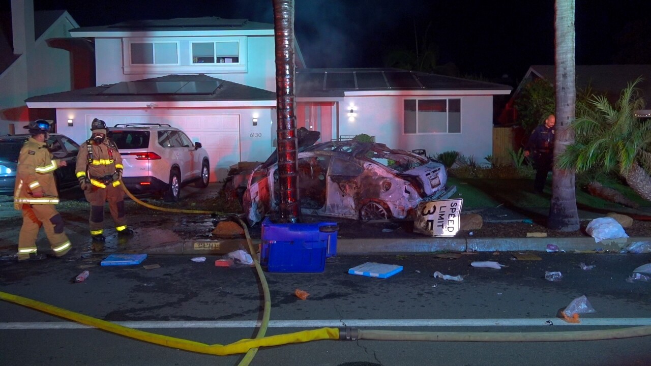 La Mesa Man Saves Passenger of Burning Car Crash in His Front Yard