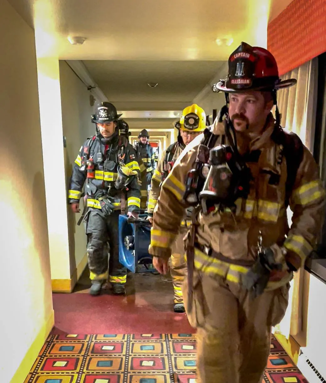 DoubleTree Hotel Fire Contained by Sprinkler System