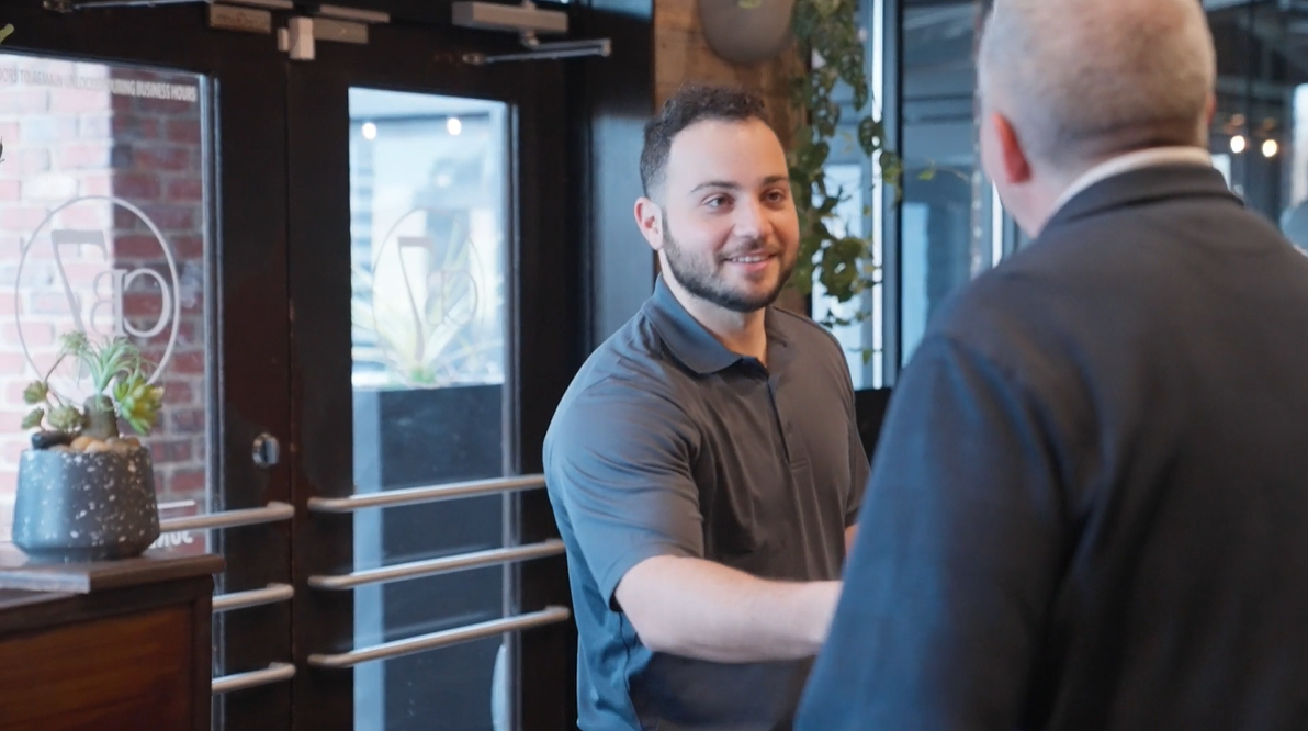 Tech Shaking Hands